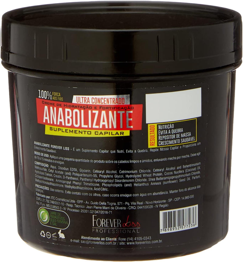 Forever Liss Anabolizante Ultra Concentrated Hair Nutrition Mask 250g  8.4oz - Keratinbeauty