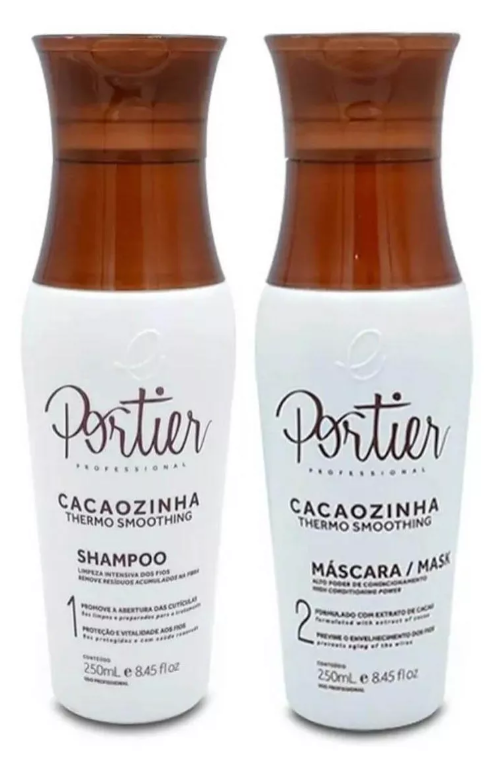 PORTIER CACAO THERMO SMOOTHING HAIR TREAMENT SET 250ml/8,4fl/Oz. - Keratinbeauty